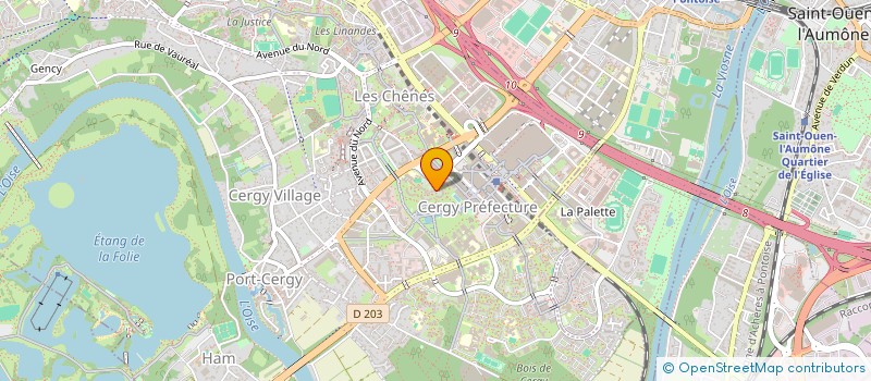 localisation de l'entreprise SCI LE VILLARCEAU  CERGY