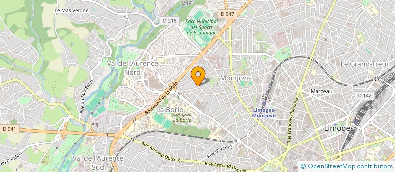 localisation de l'entreprise SCI LE VILLARD à LIMOGES