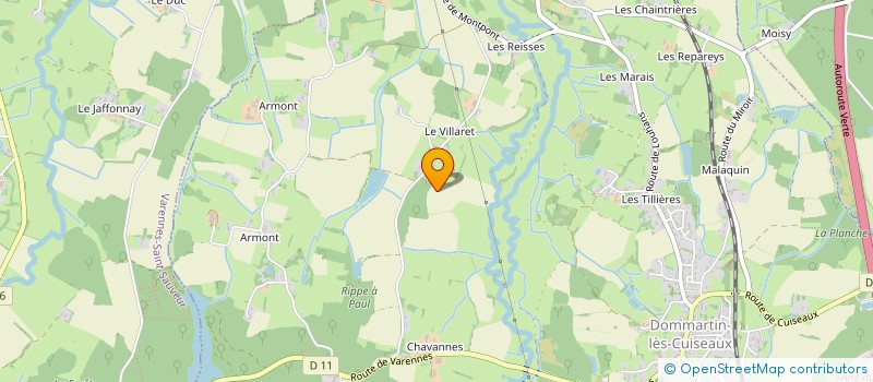 localisation de l'entreprise SCI LE VILLARET  DOMMARTIN-LES-CUISEAUX