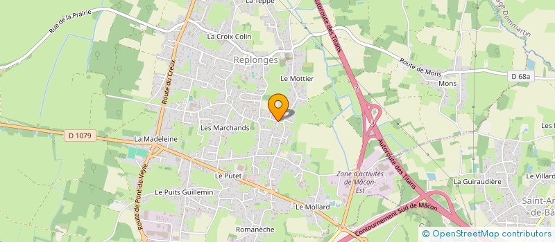 localisation de l'entreprise SCI LE VILLARET  REPLONGES