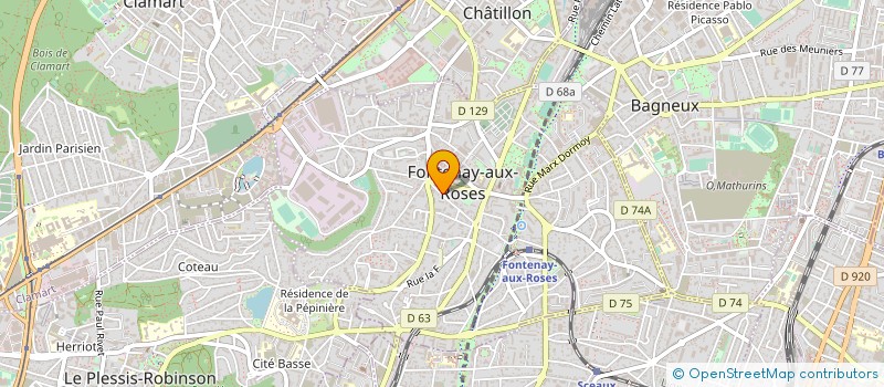 localisation de l'entreprise SCI LE VILLERET  FONTENAY-AUX-ROSES