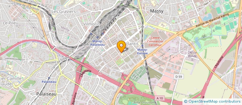 localisation de l'entreprise SCI LE VINCI à MASSY