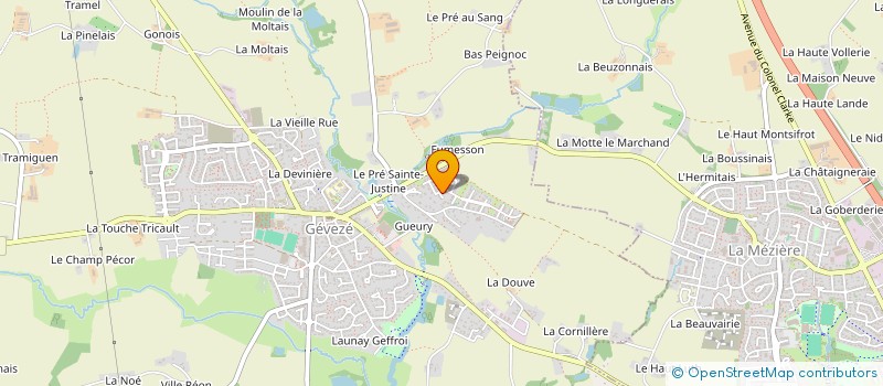 localisation de l'entreprise SCI LE VINCIN  GEVEZE