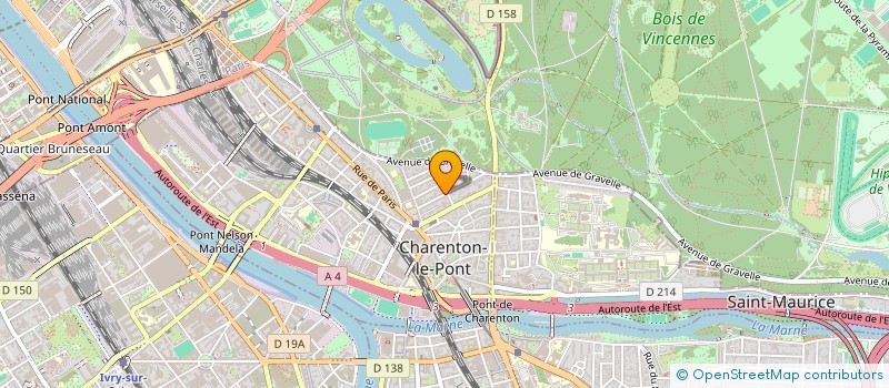 localisation de l'entreprise SCI LE VINGT ET UN  CHARENTON-LE-PONT