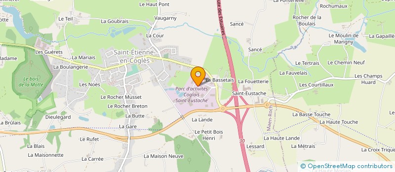 localisation de l'entreprise SCI LE VIVIER  MAEN ROCH