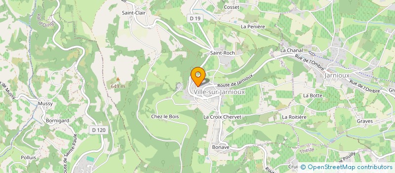 localisation de l'entreprise SCI LE VIVIER VILLESIEN  VILLE SUR JARNIOUX