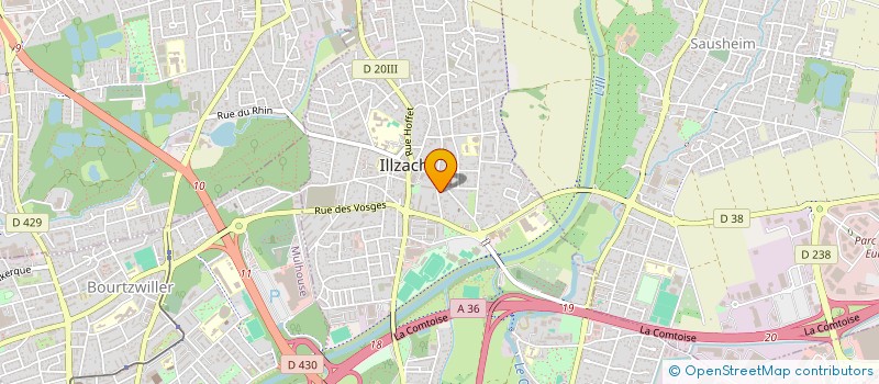 localisation de l'entreprise SCI LE VOLCAN D'ILLZACH  ILLZACH