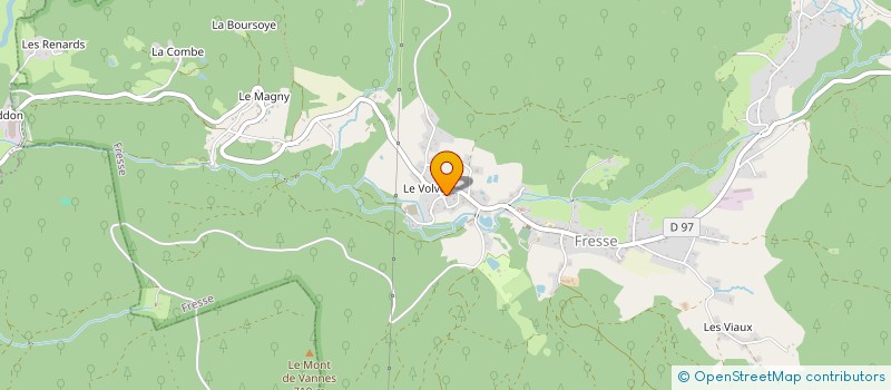 localisation de l'entreprise SCI LE VOLVET  FRESSE