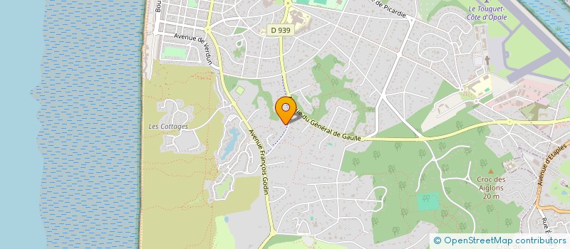 localisation de l'entreprise SCI LE WICQUET à LE TOUQUET-PARIS-PLAGE