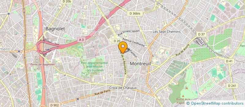 localisation de l'entreprise SCI LE WINDSOR à MONTREUIL