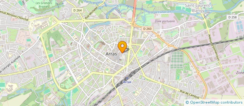 localisation de l'entreprise SCI LE WINSTON à ARRAS