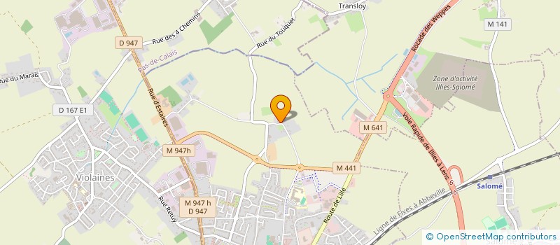 localisation de l'entreprise SCI LE WUIT  LA BASSEE