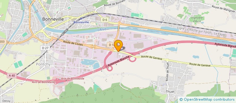 localisation de l'entreprise SCI LE XENON  BONNEVILLE