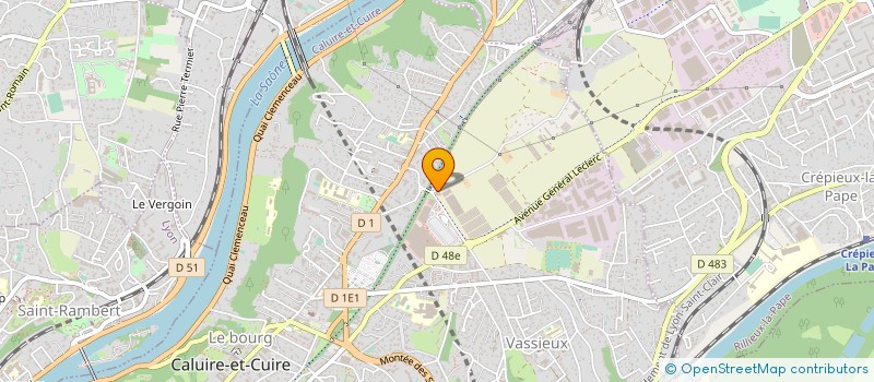 localisation de l'entreprise SCI LE ZAMECK  CALUIRE-ET-CUIRE