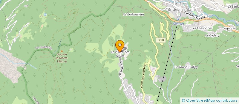 localisation de l'entreprise SCI LE ZAN DES NEIGES  LES ALLUES