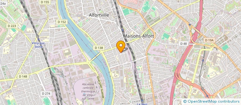 localisation de l'entreprise SCI LE ZEBRE FOU à ALFORTVILLE