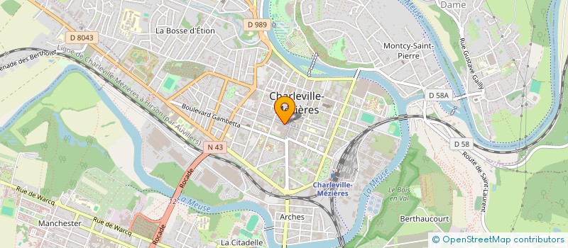localisation de l'entreprise SCI LE ZENITH à CHARLEVILLE-MEZIERES