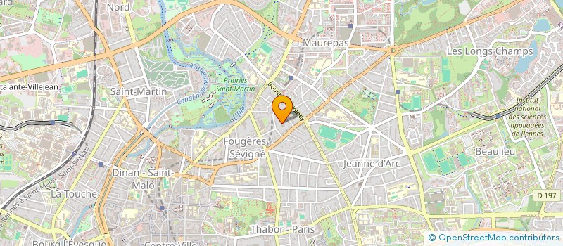 localisation de l'entreprise SCI LE ZEPHIR  RENNES