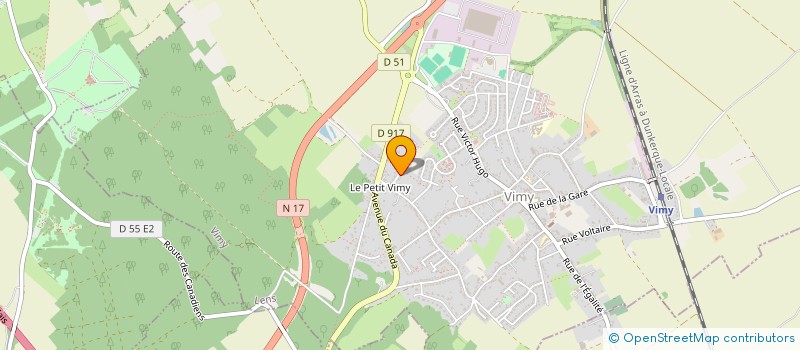 localisation de l'entreprise SCI LE ZEPHIR à VIMY