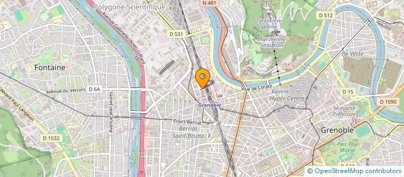 localisation de l'entreprise SCI LE ZEPHYR EVIAN  GRENOBLE