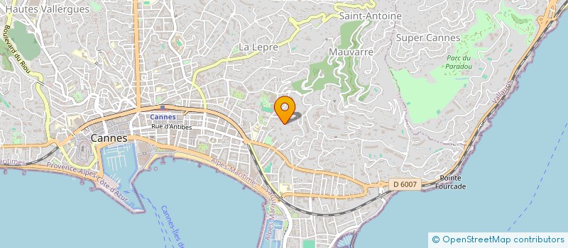 localisation de l'entreprise SCI LE ZOUTE à CANNES