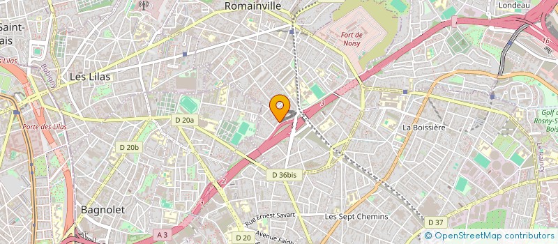 localisation de l'entreprise SCI LEA à ROMAINVILLE
