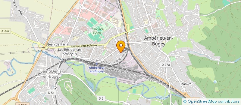 localisation de l'entreprise SCI LEA  AMBERIEU-EN-BUGEY