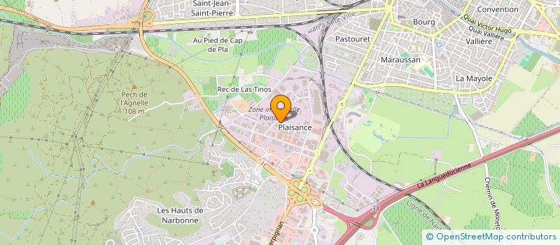 localisation de l'entreprise SCI LEA  NARBONNE