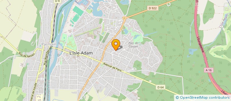 localisation de l'entreprise SCI LEA à ISLE ADAM