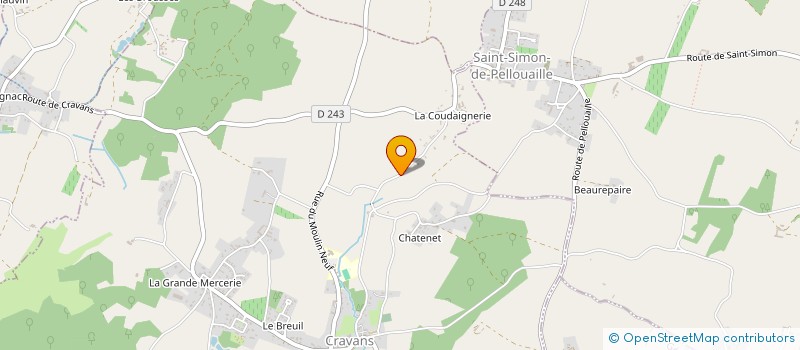 localisation de l'entreprise SCI LEA  CRAVANS