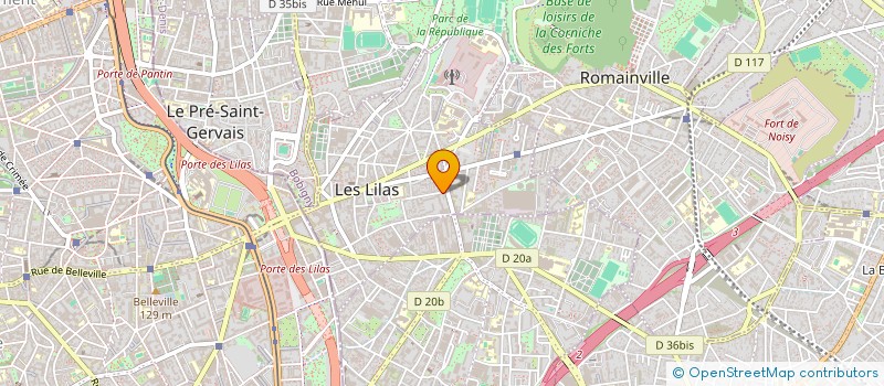 localisation de l'entreprise SCI LEA à LES LILAS