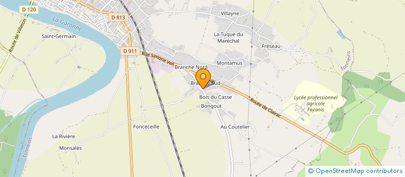 localisation de l'entreprise SCI LEA  TONNEINS