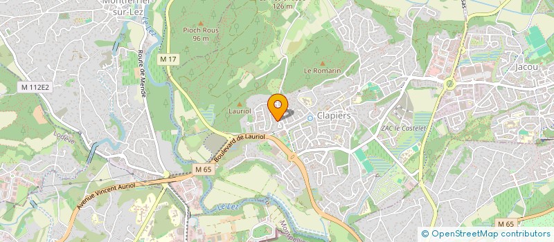 localisation de l'entreprise SCI LEA  CLAPIERS