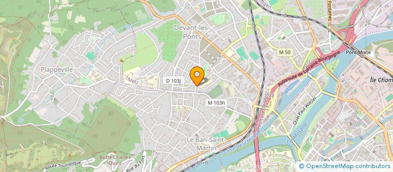 localisation de l'entreprise SCI LEA  METZ