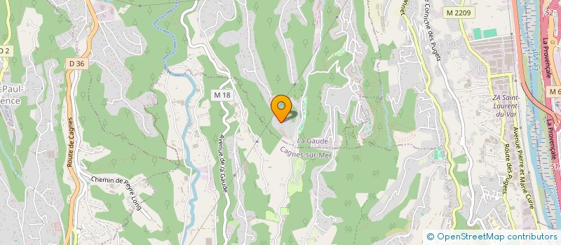 localisation de l'entreprise SCI LEA MARINA  LA GAUDE