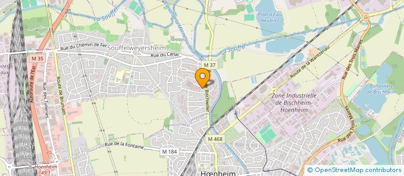 localisation de l'entreprise SCI LEA-PARIS  SOUFFELWEYERSHEIM