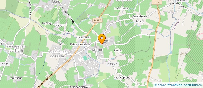 localisation de l'entreprise SCI LEAB  MAZION