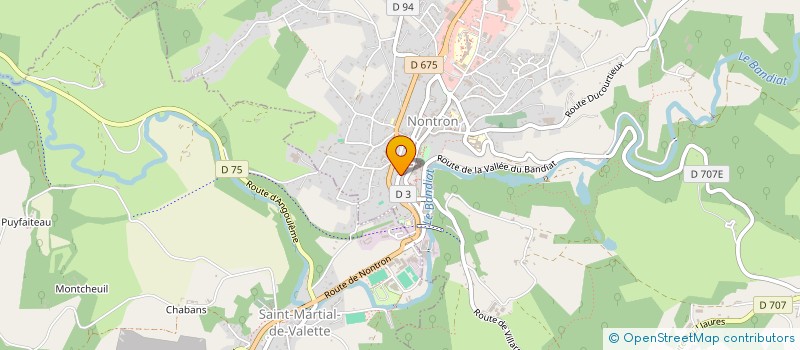 localisation de l'entreprise SCI LEAC  NONTRON