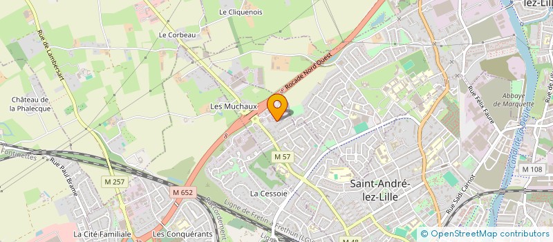 localisation de l'entreprise SCI LEAC IMMO  SAINT-ANDRE-LEZ-LILLE