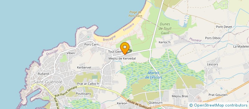 localisation de l'entreprise SCI LEAC'K  PENMARCH