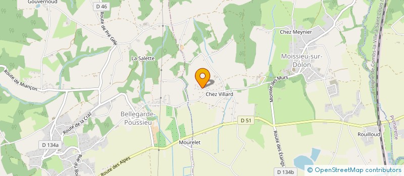 localisation de l'entreprise SCI LEAD  MOISSIEU-SUR-DOLON