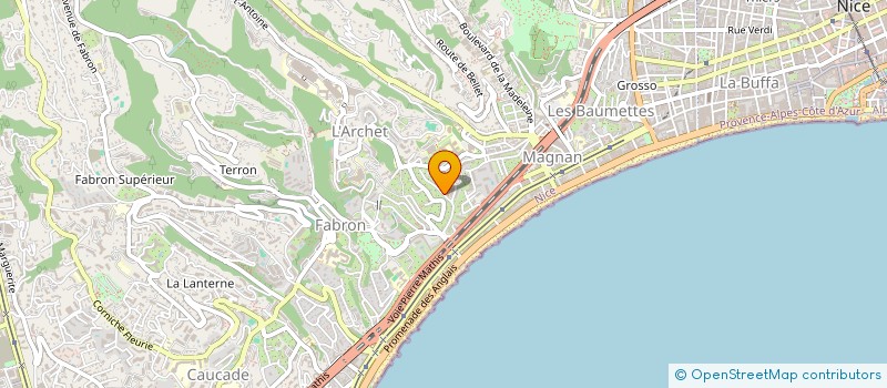 localisation de l'entreprise SCI LEAK  NICE