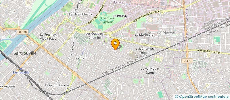 localisation de l'entreprise SCI LEALEX  SARTROUVILLE