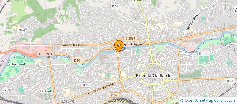 localisation de l'entreprise SCI LEAM  BRIVE-LA-GAILLARDE