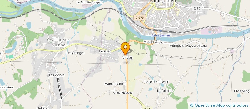 localisation de l'entreprise SCI LEAMAT  SAINT-JUNIEN