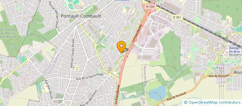localisation de l'entreprise SCI LEAN LEBRAVE à PONTAULT-COMBAULT