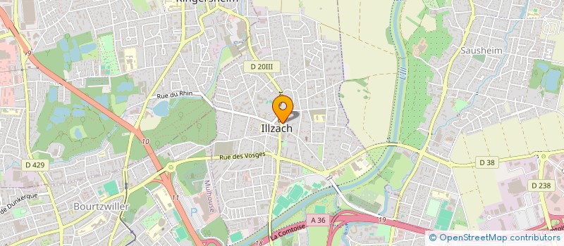 localisation de l'entreprise SCI LEANA  ILLZACH