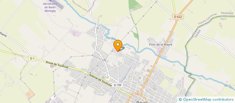 localisation de l'entreprise SCI LEANNE  REVEL