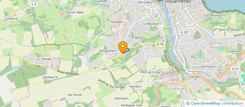 localisation de l'entreprise SCI LEANOR  DOUARNENEZ