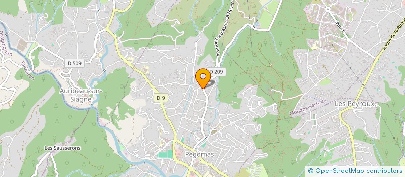 localisation de l'entreprise SCI LEAROM  PEGOMAS